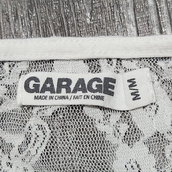 Coquette short-sleeved white lace crop top with a sheer back - Picture 8 of 13